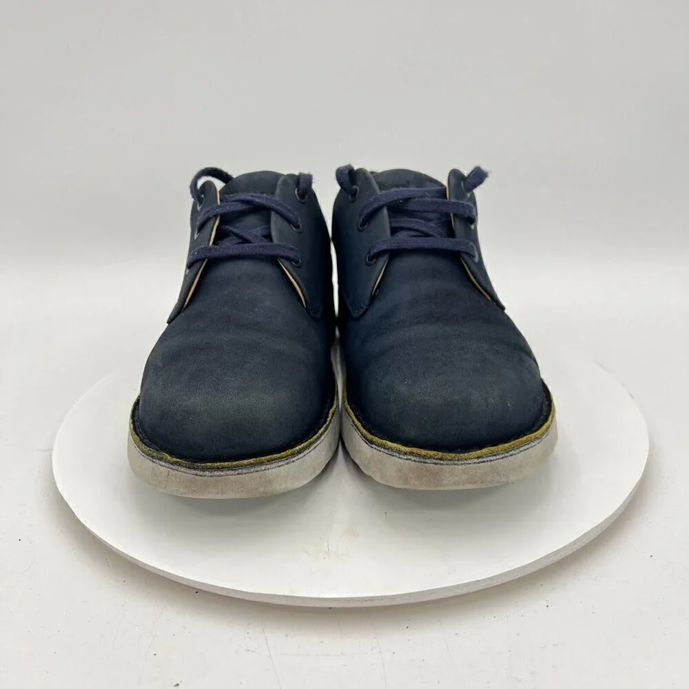 Samuel Hubbard 3216 Men Size 9.5M Blue Navy Suede Lace Up Derby Casual Shoes